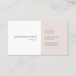 Carte De Visite Modèle simple tendance Élégant Cool professionnel