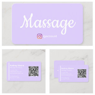 Carte De Visite Modèles de bien-être pour thérapeutes de massage C