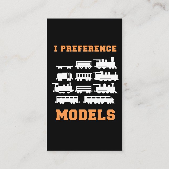 Carte De Visite Modèles de préférence pour le train ferroviaire Lo (Devant)