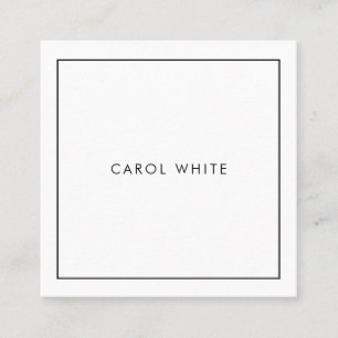 Carte de visite Modern Black White Business Card