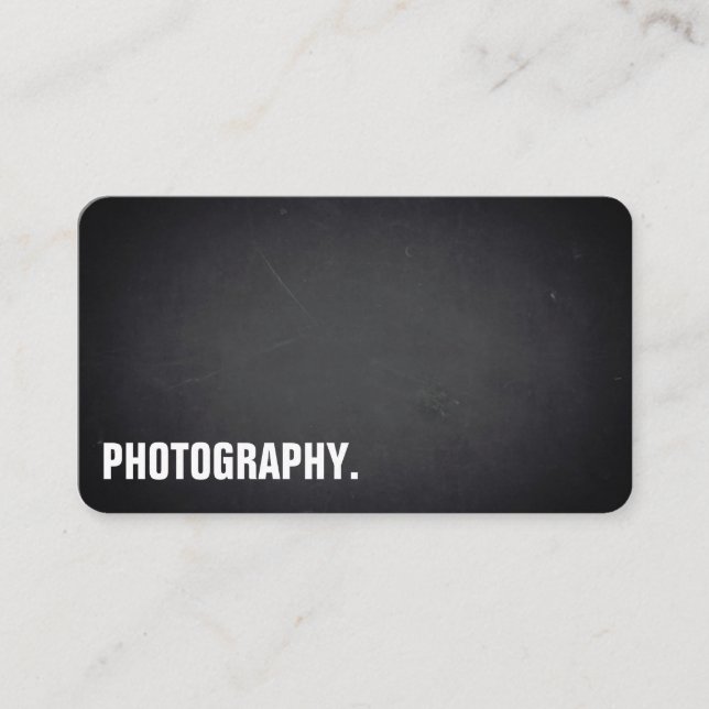 Carte De Visite Modern Blackboard Photography Professional (Devant)