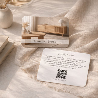 Carte De Visite Modern Furniture Store Minimalist Interior Design
