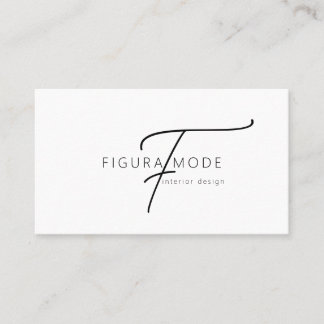 Carte De Visite Modern Interior Designer Business Card