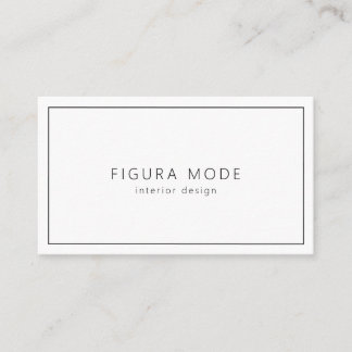 Carte De Visite Modern Interior Designer Business Card