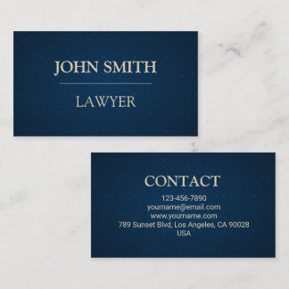 Carte De Visite Modern Lawyer Business Card