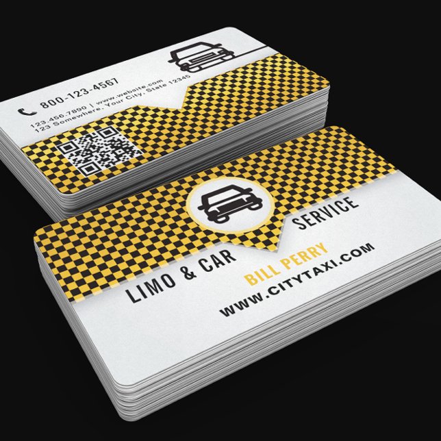 Carte De Visite Modern Limo & Car Service Logo Design (Créateur téléchargé)