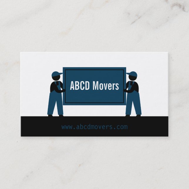 Carte De Visite Modern Mover Transport Services Logistics Company (Devant)