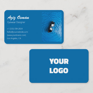 Carte de visite Modern Ocean Blue Eyewear | Été P