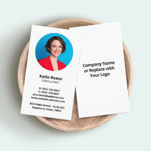 Carte De Visite Modern Professional Ajouter photo et logo