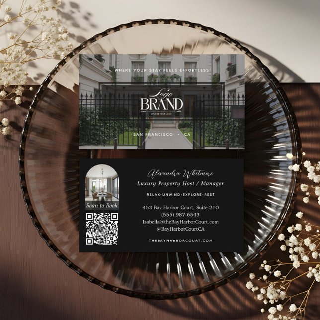 Carte De Visite Modern Professional Photo Rental Property Logo (Modern Professional Photo Rental Property Logo Business Card)