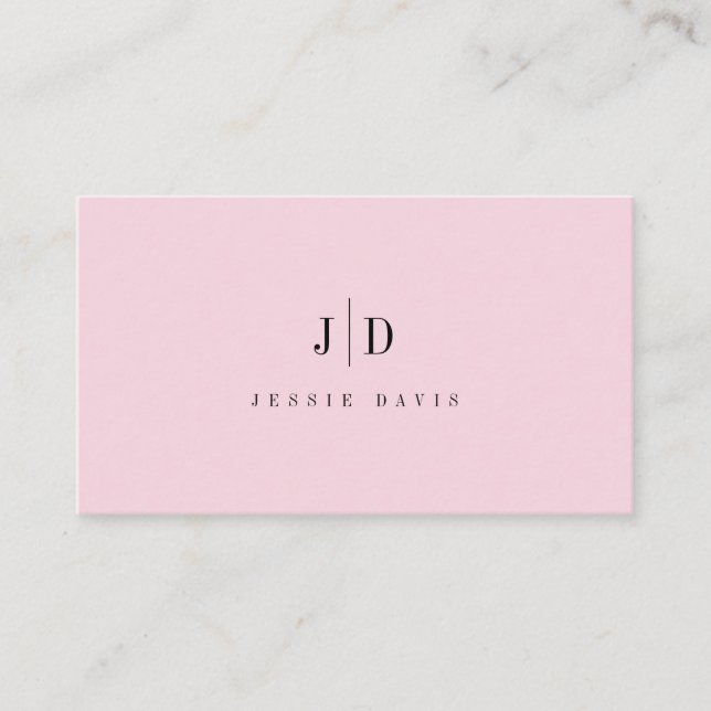 Carte De Visite Modern Professional Simple Monogram  (Devant)