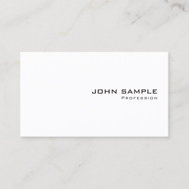 Carte De Visite Modern Simple Template Elegant Professional (Devant)
