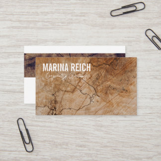Carte De Visite modern stylish woodworkers Business Card