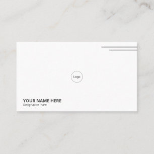 Carte de visite moderne