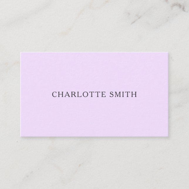 Carte de visite moderne à la mode minimaliste en (Devant)