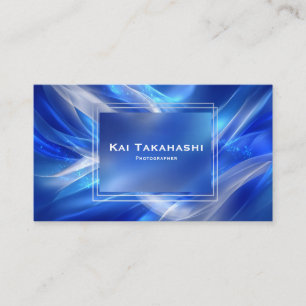 Carte De Visite Moderne Abstrait Fluid Waves Entreprise