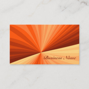Carte De Visite Moderne Abstrait Orange Rouge Vanille Graphique Fr