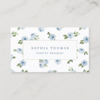 Moderne aquarelle floral bleu vert professionnel