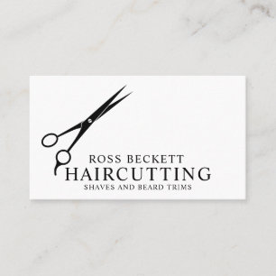 Carte de visite moderne Barber Hair Styliste Cisea