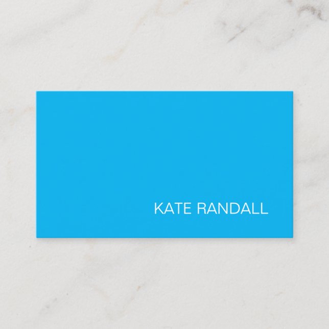 Carte De Visite Moderne Blue Professional (Devant)
