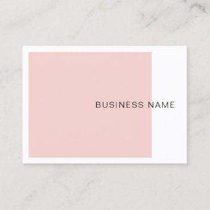 Carte De Visite Moderne Blush Pink Elegant Entreprise Simple Modèl