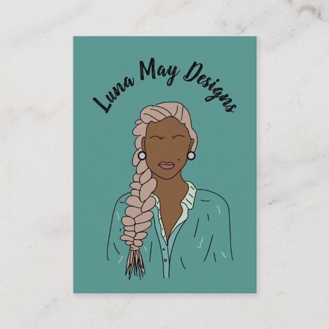 Carte de visite moderne Boss Femme Bijoux (Devant)