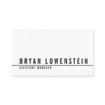 Moderne chic noir blanc simple