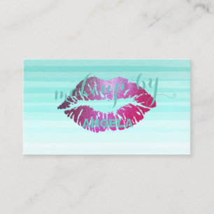 Carte De Visite Moderne Chic Professionnel, Maquilleuse pour les l