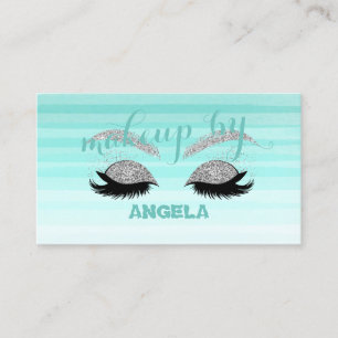 Carte De Visite Moderne Chic Proffesional Faux Lashes Artiste maqu