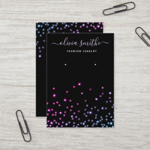 Carte De Visite Moderne Chic simple parties scintillant bijouterie