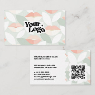Carte de visite moderne – Code QR & logo
