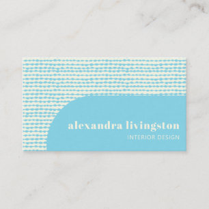 Carte De Visite Moderne Contemporain Aqua Bleu Abstrait Créatif