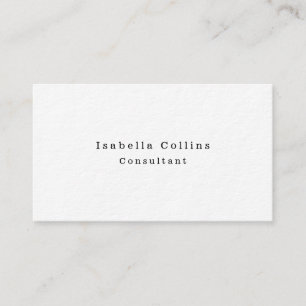 Carte De Visite Moderne créatif minimaliste blanc simple simple