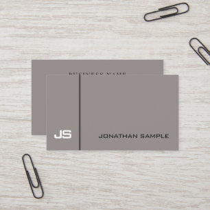 Carte De Visite Moderne Créatif Simple Design Brown tendance