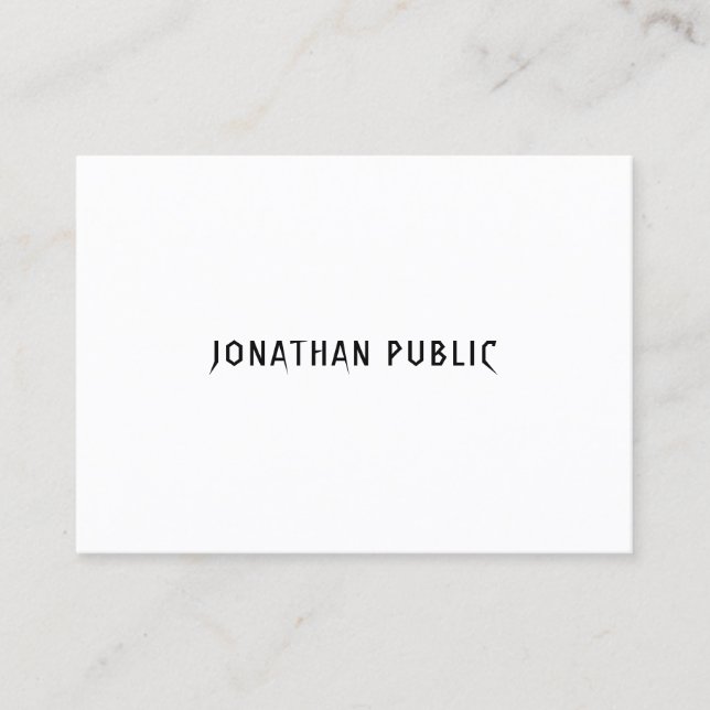 Carte De Visite Moderne Créatif Simple Modèle Professionnel Luxe (Devant)