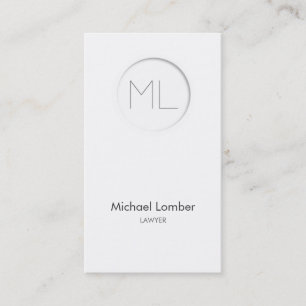 Carte de visite moderne de Minimalistic