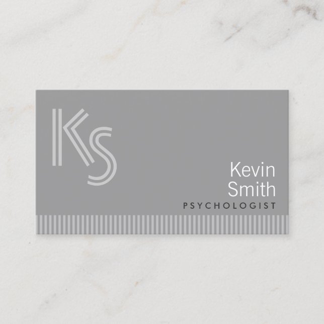 Carte de visite moderne de psychologue de (Devant)