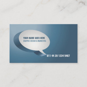 Carte de visite moderne de vert bleu