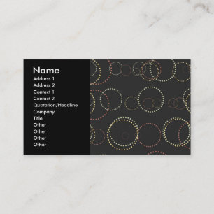 Carte de visite moderne des cercles #2