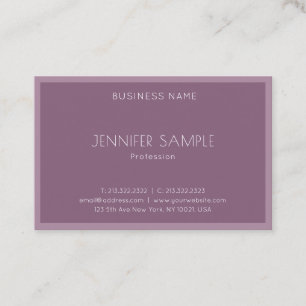 Carte De Visite Moderne Design simple Élégant Modèle tendance Luxe