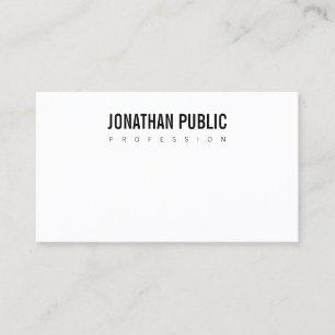 Carte De Visite Moderne Design simple Professionnel Plat Élégant