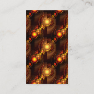 Carte De Visite Moderne Élégant Bohème Doré Motif d'Art Abstrait #