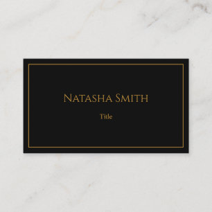 Carte De Visite Moderne Elegant Chic Gold