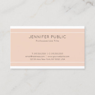 Carte De Visite Moderne Elégant Design Propre Plaine Luxe tendance