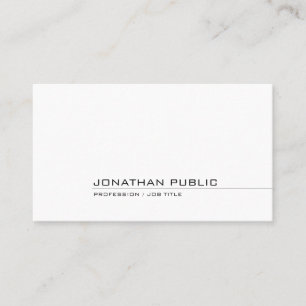 Carte De Visite Moderne Elégant Design Simple Professionnel Plat