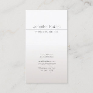 Carte De Visite Moderne Elégant Glamor Faux Silver tendance Luxe
