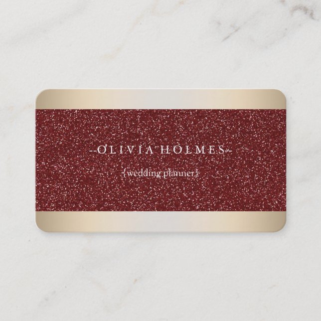 Carte De Visite Moderne Elegant Gold Foil Metal Professional (Devant)