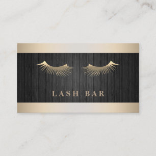Carte De Visite Moderne Elegant Gold Foil Metal Professional