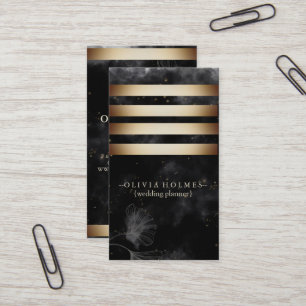 Carte De Visite Moderne Elegant Gold Foil Metal Professional