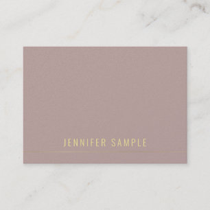Carte De Visite Moderne Elegant Gold Texte Modèle Professionnel
